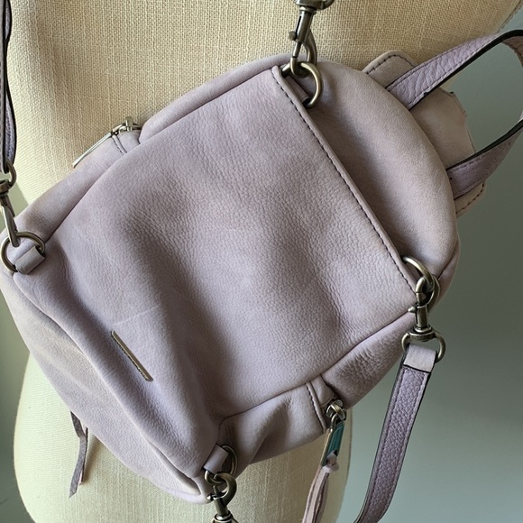 Rebecca Minkoff Lavender Suede Mini Julian Backpack - Picture 3 of 7